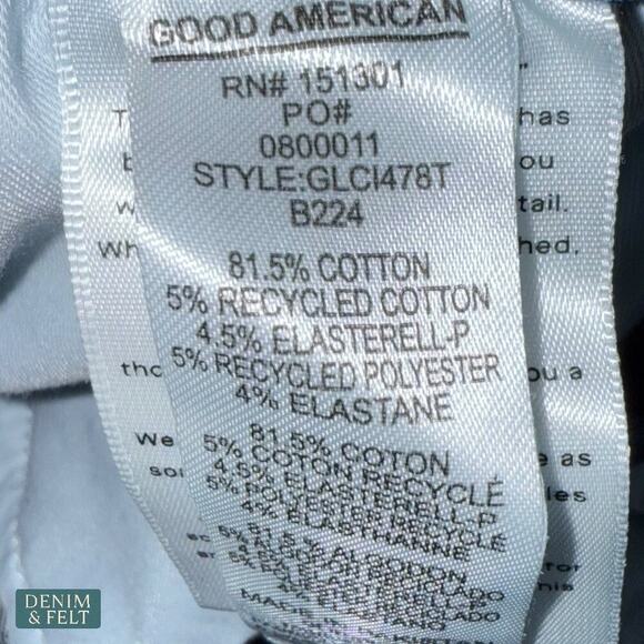 Good American Always Fits Good Waist Skinny Jeans Dark Wash Size 6-12 Stretch - Picture 10 of 10